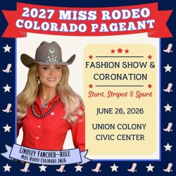 2027 Miss Rodeo Colorado Fashion Show and Coronation